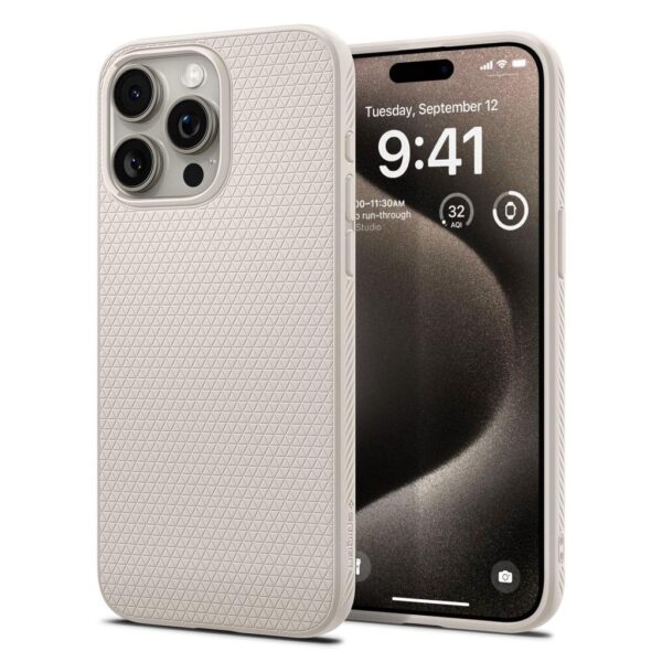 SPIGEN LIQUID AIR IPHONE 15 PRO MAX natural titanium