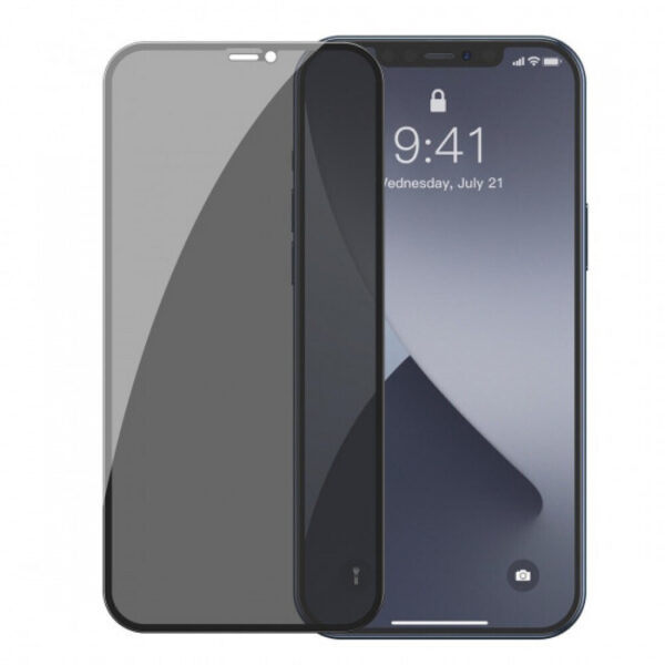 TEMPERED GLASS  PRIVACY ΓΙΑ IPHONE 15 PRO MAX (6.7") black