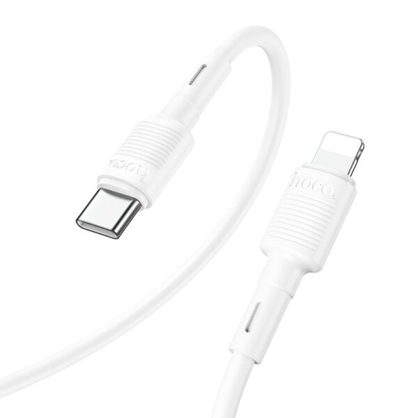 HOCO CABLE TYPE C TO LIGHTNING PD 2,4A 20W X83 1m WHITE